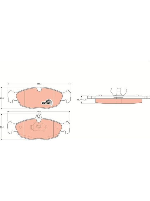 TRW Brake Pads GDB1040 TRW - Micks Gone Bush