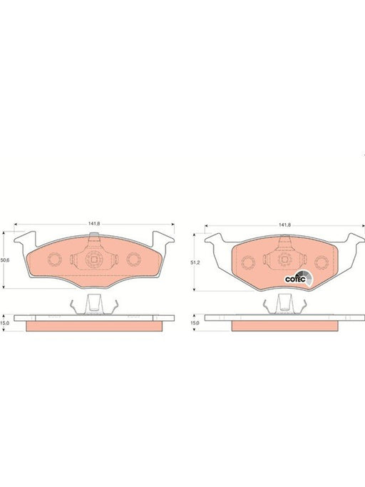 TRW Brake Pads GDB1306 TRW - Micks Gone Bush