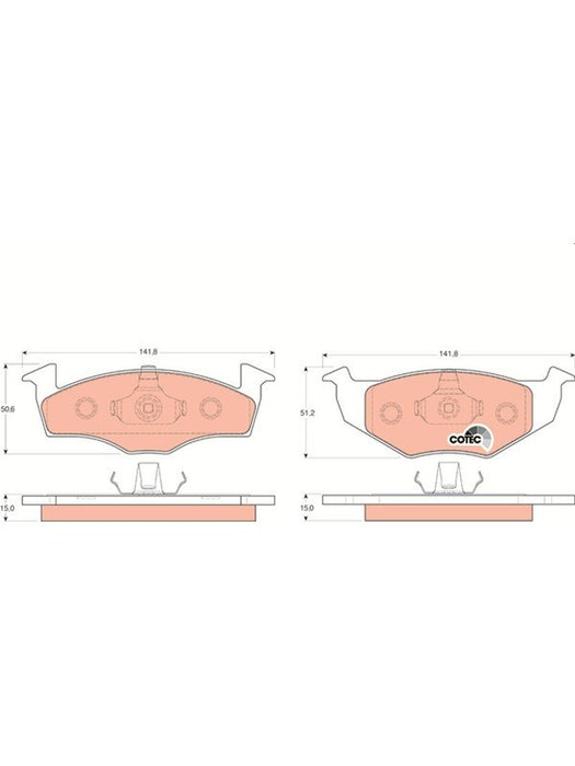 TRW Brake Pads GDB1306 TRW - Micks Gone Bush