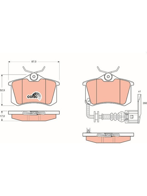 TRW Brake Pads GDB1475 TRW - Micks Gone Bush