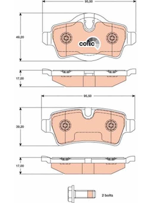 TRW Brake Pads GDB1766 TRW - Micks Gone Bush