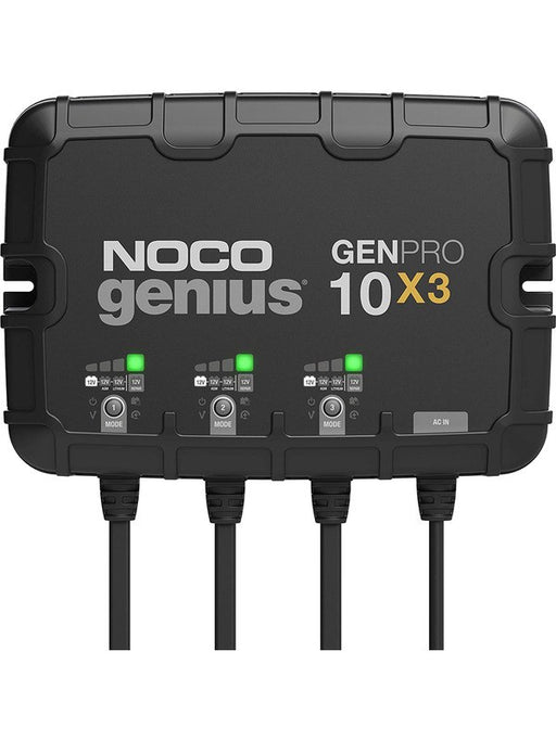 Noco Battery Charger 3-Bank 30 Amp Onboard GENPRO10X3 Chargers & Jump Starters Noco - Micks Gone Bush