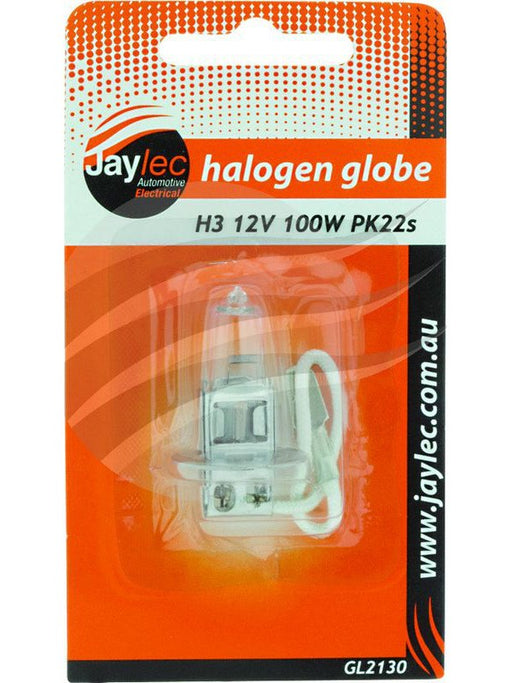 Jaylec H3 Halogen Globe 12V 100W22S [ref Narva 48351BL] Pack of 1 GL2130 Headlights Jaylec - Micks Gone Bush
