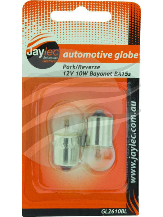 Jaylec Pack 2 Bayonet Globe Ba15S 12V 10W Ba15S-R10W Base Blister Pk GL2610BL Light Bulbs Jaylec - Micks Gone Bush
