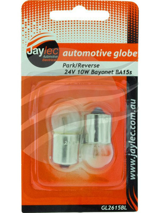 Jaylec Pack 2 Bayonet Globe Ba15S 24V 10W Ba15S-R10W Base Blister Pk GL2615BL Light Bulbs Jaylec - Micks Gone Bush