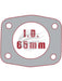 Aunger Exhaust Gasket For Commodore Gen3 Twin Eng Pipe V8 4 Bolt GMG035R-10 Aunger - Micks Gone Bush