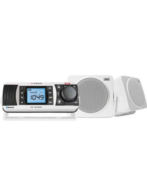 GME Entertainment Pack V2 Including Gr300Bt White & S3 Speakers GR300BTWEP2 GME - Micks Gone Bush