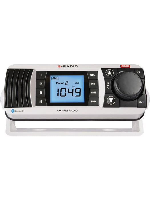 GME Waterproof Marine Am/Fm Radio With Bluetooth White GR300BTW GME - Micks Gone Bush