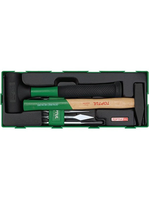 Toptul 7 Piece Chisel Hammer Set Modular Insert Tray System GTA0724 Toptul - Micks Gone Bush