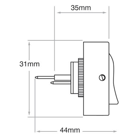 Narva Rocker Switch Off/on Spst 30A 12V Part No. 62055BL SWITCH NARVA - Micks Gone Bush