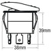 Thunder Rocker Switch On/off Spst 12 Or 24V Blue Illuminated 20A TDR11020 SWITCH THUNDER - Micks Gone Bush