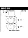 Hawk 14-17 For Mini Cooper S HPS 5.0 Front Brake Pads HB838B.689 Hawk Brake - Micks Gone Bush