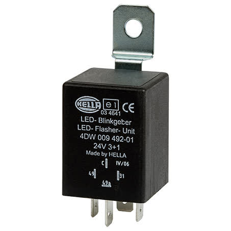 Hella 24V Electronic Flasher Relay 171W Max LED Compatible Part No. 3038 FLASHER UNIT HELLA - Micks Gone Bush