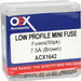 OEX Low Profile Mini Blade Fuse 7.5A Brown Pack Of 50 ACX1642 FUSE OEX - Micks Gone Bush
