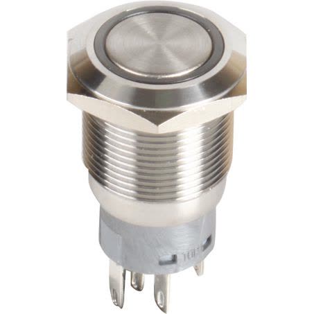 OEX Push Button Switch On/off Spst 12V Green Illuminated 5A ACX3691BL SWITCH OEX - Micks Gone Bush