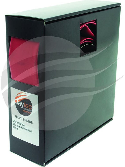 Jaylec Heat Shrink Tubing 5M Red 25.0mm [ref Narva 56644-5] HS0025R-5 Shrink Sleeve Tubings Jaylec - Micks Gone Bush