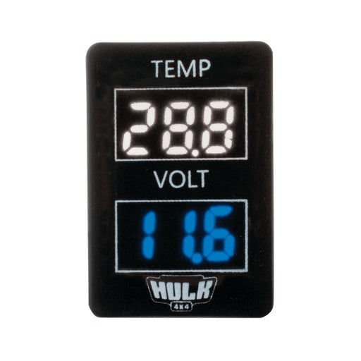 Toyota Late Temperature & Dc Voltmeter White/blue  Hulk    - Micks Gone Bush
