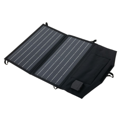 20W PORTABLE FOLD SOLAR PANEL 560mm x 355mm x 15mm BLACK Solar Panel Hulk Pro    - Micks Gone Bush