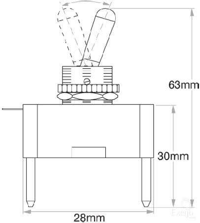 OEX Toggle Switch On/off Spst 12V Amber Illuminated 20A – ACX3888BL SWITCH OEX - Micks Gone Bush
