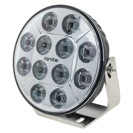 9 Round LED Driving Lamp with 120W Output and Chrome Face  Ignite    - Micks Gone Bush