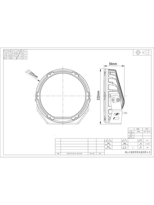 Ignite 9" Laser Driving Lamp Beam 8 Deg 9-36V 152 Watt 14,500 Lumens IDL2306S Ignite - Micks Gone Bush