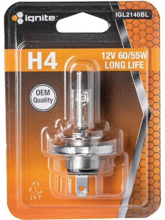Ignite H4 Halogen Globe 12V 60/55W IGL2140BL Ignite - Micks Gone Bush