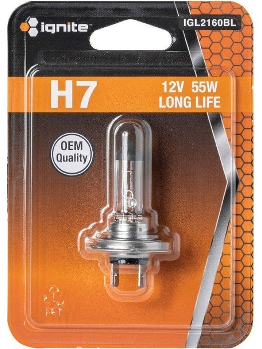 Ignite H7 Halogen Globe 12V 55W Long Life IGL2160BL Ignite - Micks Gone Bush