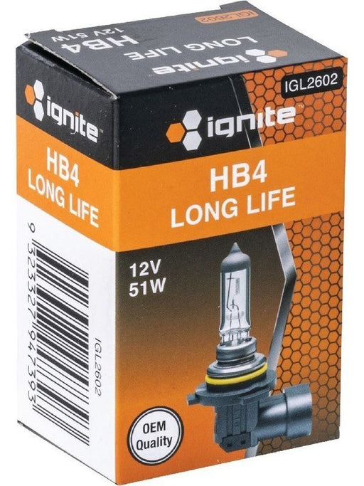 Ignite HB4 Halogen Globe 12V 51W Long Life IGL2602 Ignite - Micks Gone Bush