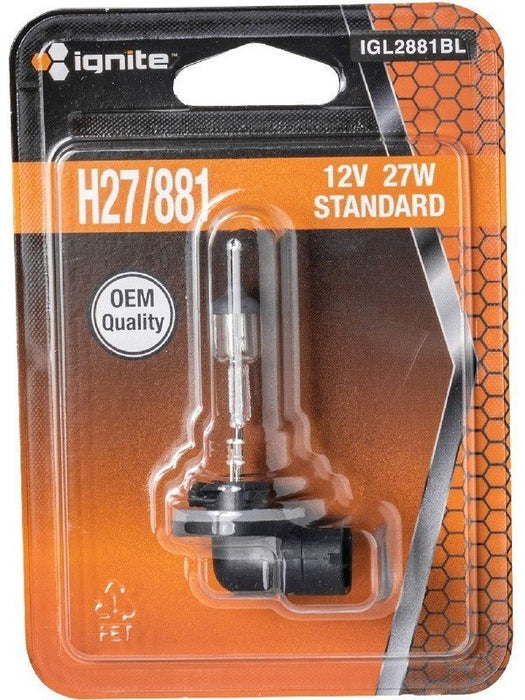 Ignite H27 / 881 Halogen Globe 12V 27W IGL2881BL Ignite - Micks Gone Bush