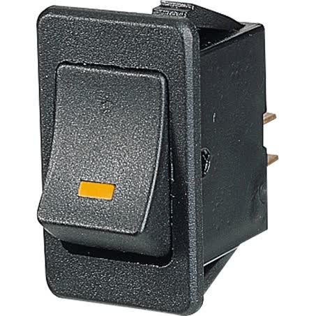 Narva Rocker Switch Off/on Dpst Amber LED 20A 12V Part No. 63020BL SWITCH NARVA - Micks Gone Bush