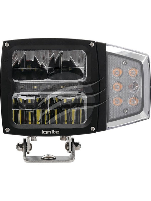 Ignite LED Headlight High/Low Beam 10-30V w/ Indicator Black Housing IHL4BI Ignite - Micks Gone Bush