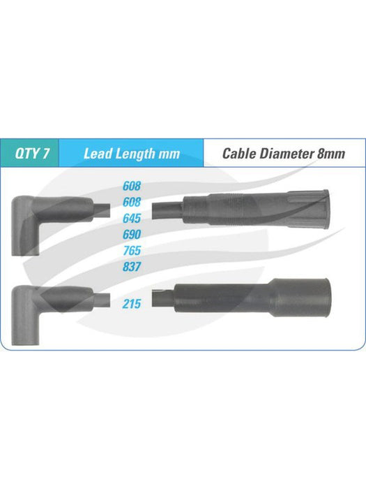 Jaylec Ign Lead Set Ea-Ed 6Cyl Falcon ILS-005 Ignition Lead Sets Jaylec - Micks Gone Bush