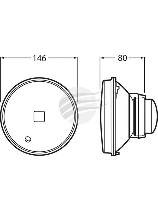 Ignite RND Semi Sealed Beam 5 3/4in or 146mm H1 High Beam Par46 ISB5301 Ignite - Micks Gone Bush