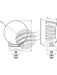 Ignite LED Round Worklamp Flood Beam 60 9-36V 40W 4 LEDs Black IWL0410RF Ignite - Micks Gone Bush