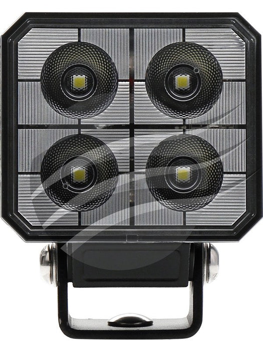 Ignite LED Square Worklamp Spot Beam 10 9-36V 40W 4 LEDs Black IWL0410SS Ignite - Micks Gone Bush