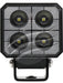 Ignite LED Square Worklamp Spot Beam 10 9-36V 40W 4 LEDs Black IWL0410SS Ignite - Micks Gone Bush