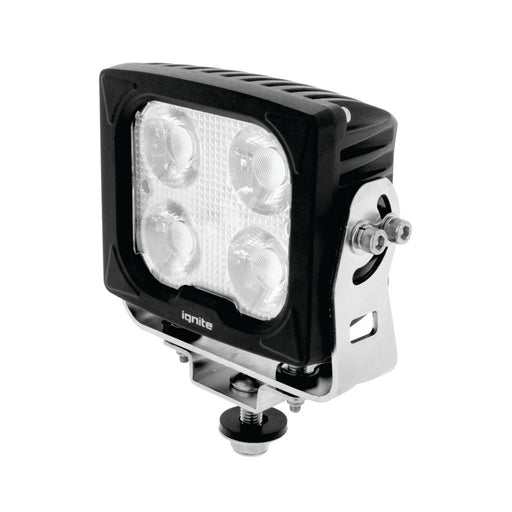 Ignite 4.9 Square LED Worklamp, 43.2W, 9-36V, 4 LEDs, Black Aluminum Alloy Housing  Ignite    - Micks Gone Bush