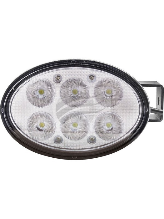 Ignite LED Oval Worklamp Spot Beam -10 60V 60W 6 Led's Black 6600 IWL610S Ignite - Micks Gone Bush