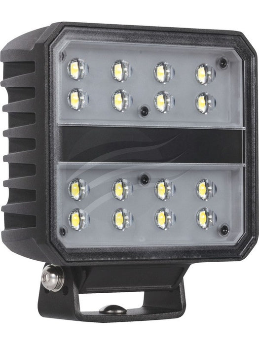 Ignite LED Rectangle Worklamp Flood Beam 100° 9-36V 80W 16 LEDs Black IWL878F Ignite - Micks Gone Bush
