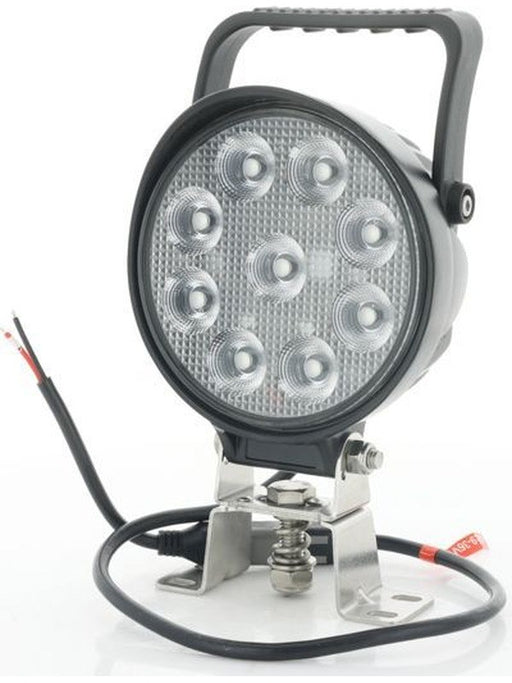Ignite Led Round Worklamp Spot Beam w/ Handle & Switch 9-36V 54W IWL9654S Ignite - Micks Gone Bush