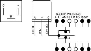 Hella Flasher Relay 12V Electronic 180W Max - 3 Terminals Part No. 3014 FLASHER UNIT HELLA - Micks Gone Bush