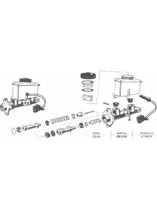 Protex Brake Master Cylinder JB1350 Protex - Micks Gone Bush