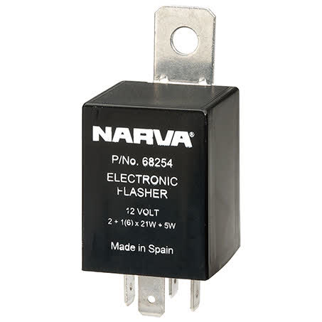 Narva Electronic Flasher 12V 4 Pin 68254BL FLASHER UNIT NARVA - Micks Gone Bush