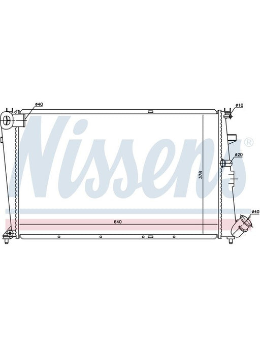 Nissens Radiator For Citroen XM / 605 6/1989-On Petrol M/T A/T JR4293J Nissens - Micks Gone Bush
