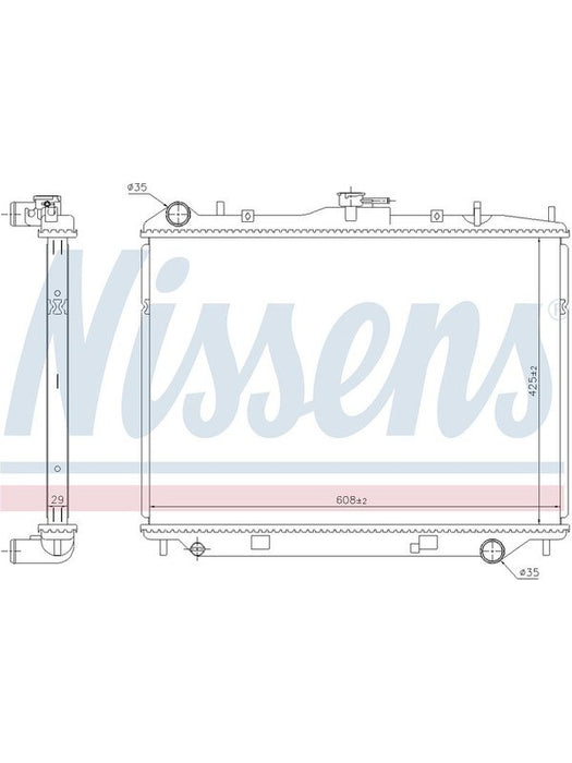 Nissens Rad Great Wall X240 Manual 2007> 2.0L 2.4L JR5300J Nissens Nissens - Micks Gone Bush