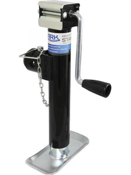ARK Heavy Duty Jockey Stand Weld On Style With Weldable Ring Large Foot Plate JS227 ARK - Micks Gone Bush