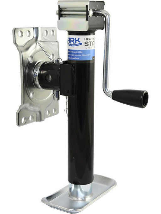ARK Heavy Duty Jockey Stand U Bolt Style with Swivel Mount Large Foot Plate JSB227 ARK - Micks Gone Bush