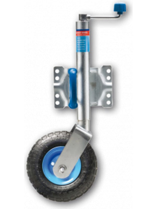 ARK 10" Jockey Wheel Pneumatic Steel Rim with Swivel U-Bolt Bracket JWN10SUP ARK - Micks Gone Bush
