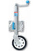 ARK 8" Premium Jockey Wheel Powder Coat Sunraysia Steel Rim Swivel U-Bolt JWP8SU ARK - Micks Gone Bush