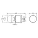 Hella Push Button Switch Off Mom On Spst 60A 12V Part No. 4506 SWITCH HELLA - Micks Gone Bush